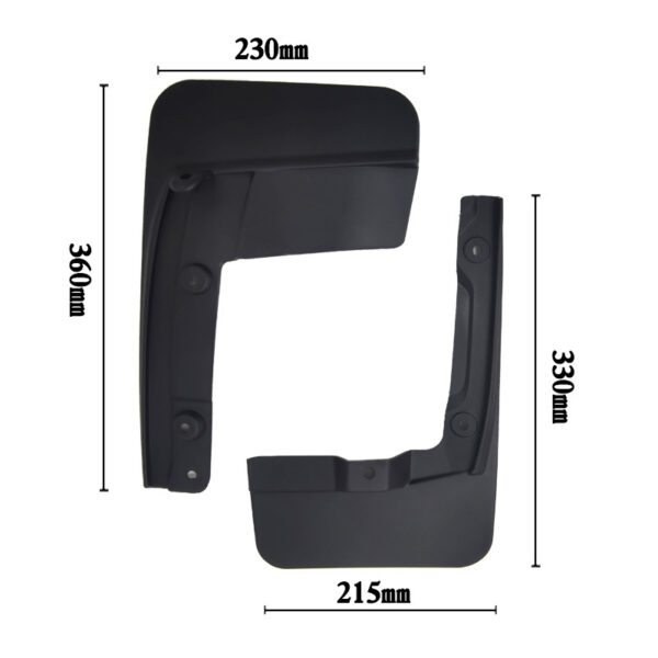 toyota hiace mudguard